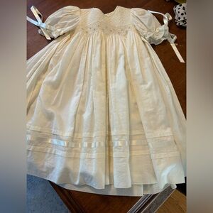 Strasburg Cream colored dress 24 months